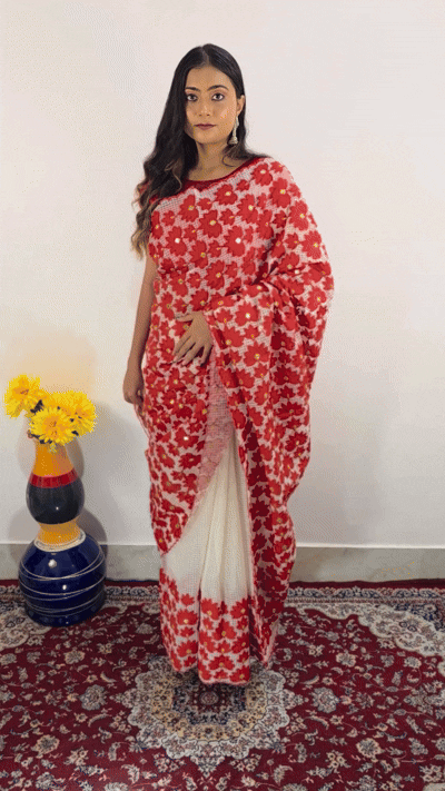 Interactive media showing saree 